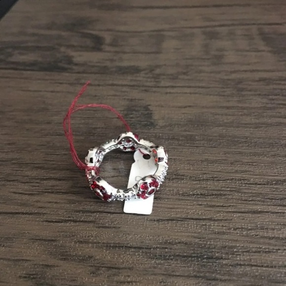SOLD!! Sterling Silver Ring with red stone. - Picture 3 of 5